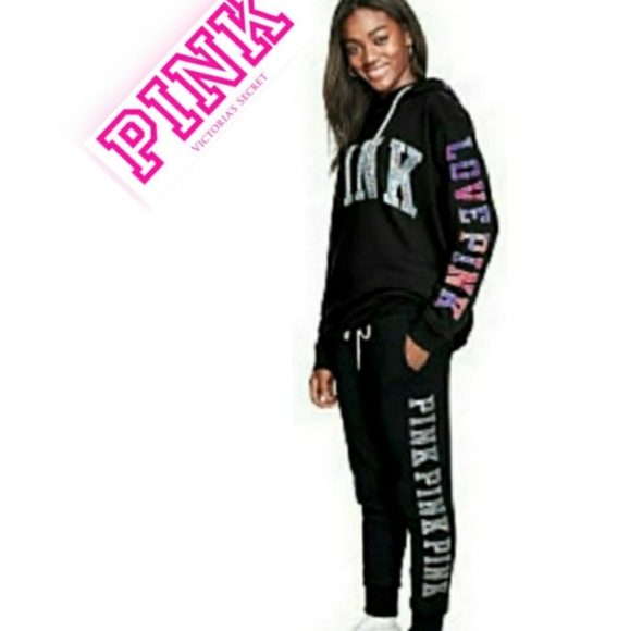 PINK Victoria's Secret Pants - RARE! VS PINK SEQUIN BLING WATERCOLOR SET